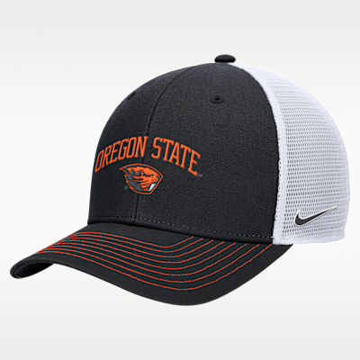 Oregon State Rise Men's Nike College Trucker Adjustable Hat. Nike.com